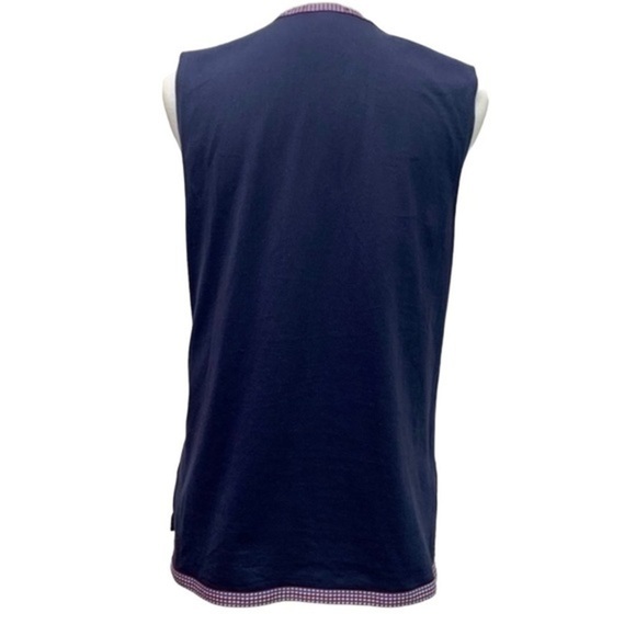 J. Crew Navy Blue Front Keyhole Tassel Tie V-neck Sleeves Top - Picture 3 of 7